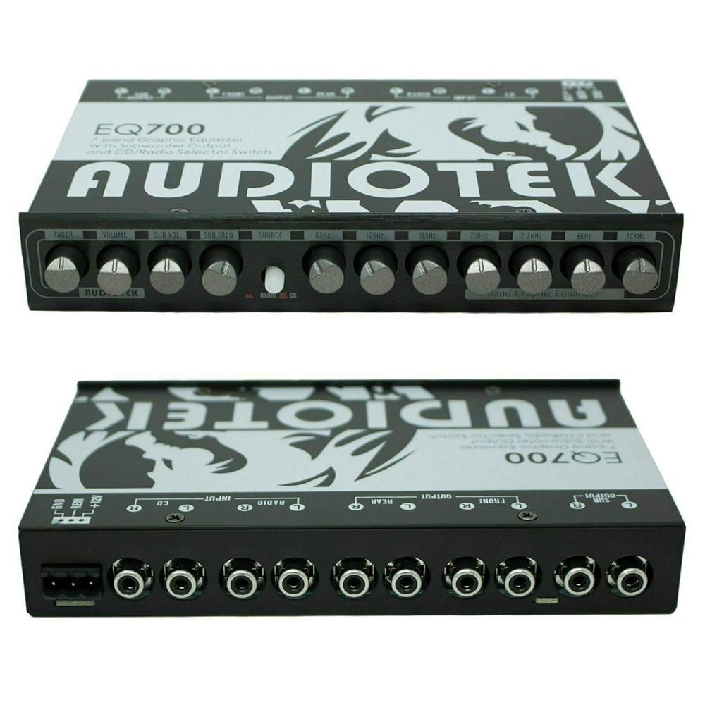 AUDIOTEK AT-EQ700 1/2 DIN 7 밴드 카 오디오 이퀄라이저 EQ(전면 : 필립리테일몰