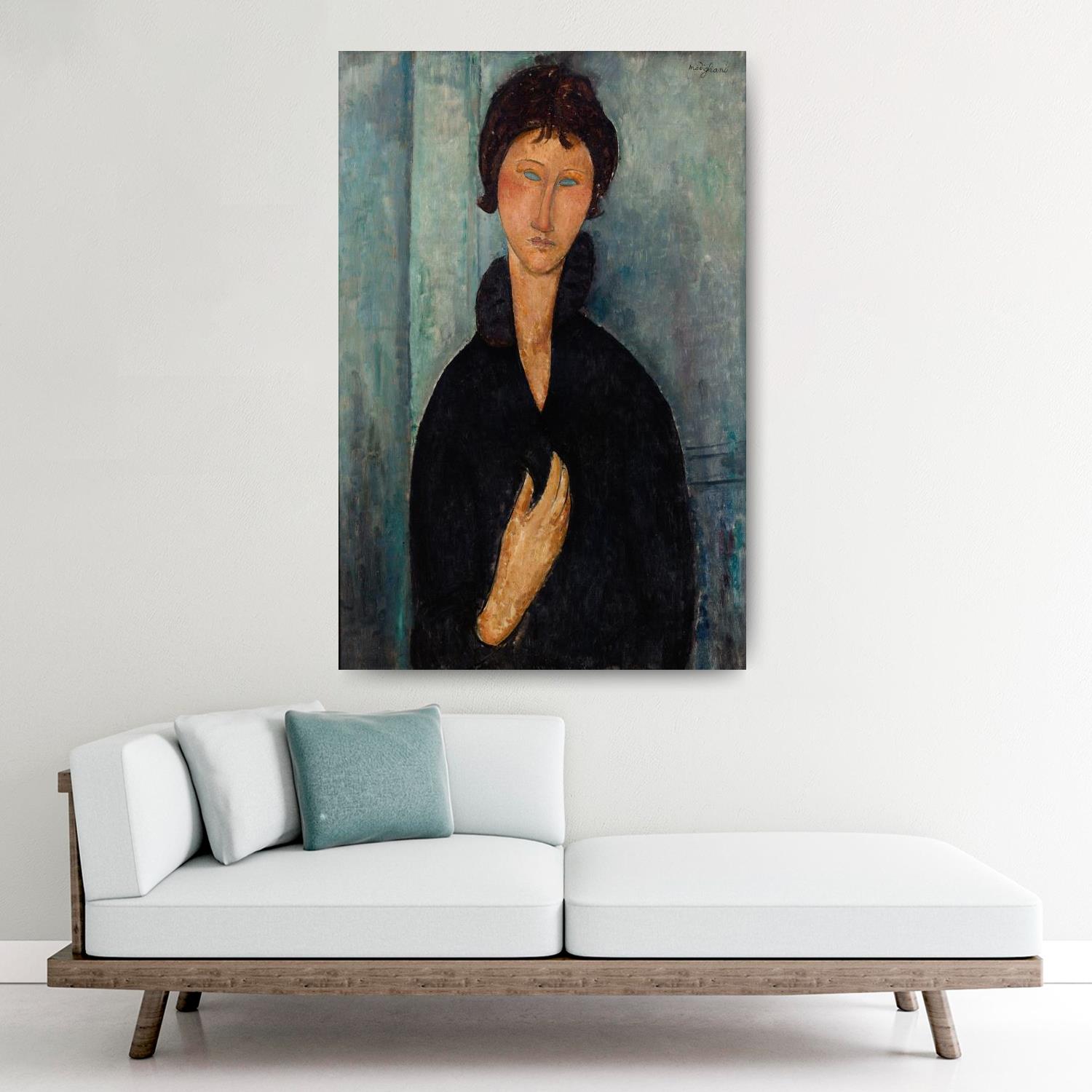 [아메데오 모딜리아니] 파란 눈의 여인 - Amedeo Modigliani - 인기작품, 세계명화, 명작 [스틸라이프] [이탈리아] [후기 인상주의] : 아트스코