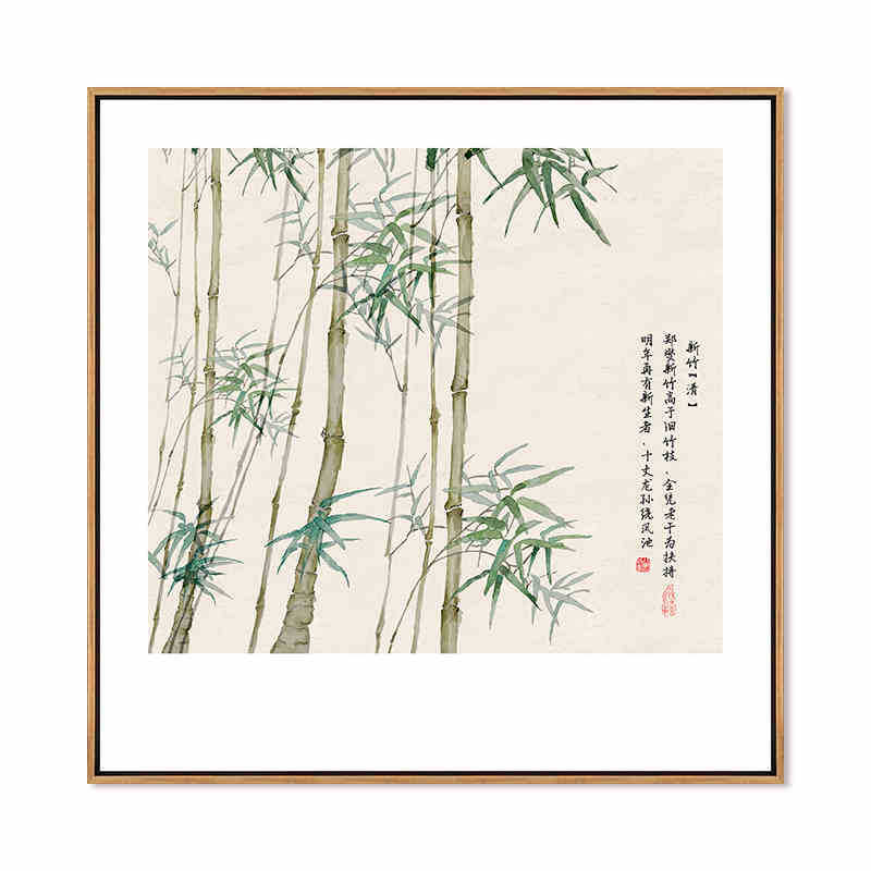 중국식당 벽 인테리어 그림 꽃 거실 배경 벽걸이 중국식 다실 현관 연꽃 액자 : 흐린하늘