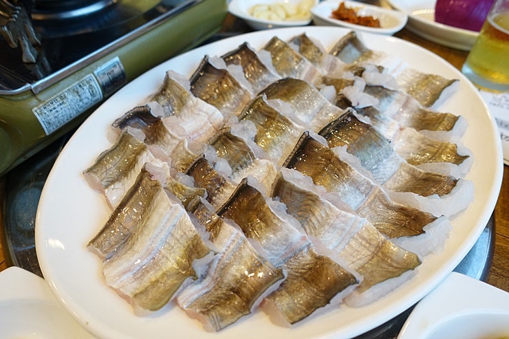 국내산 제철 여수 바다 붕 장어 하모 회 갯장어 샤브샤브 육수팩 소스 세트 아나고 : 떳떳유통