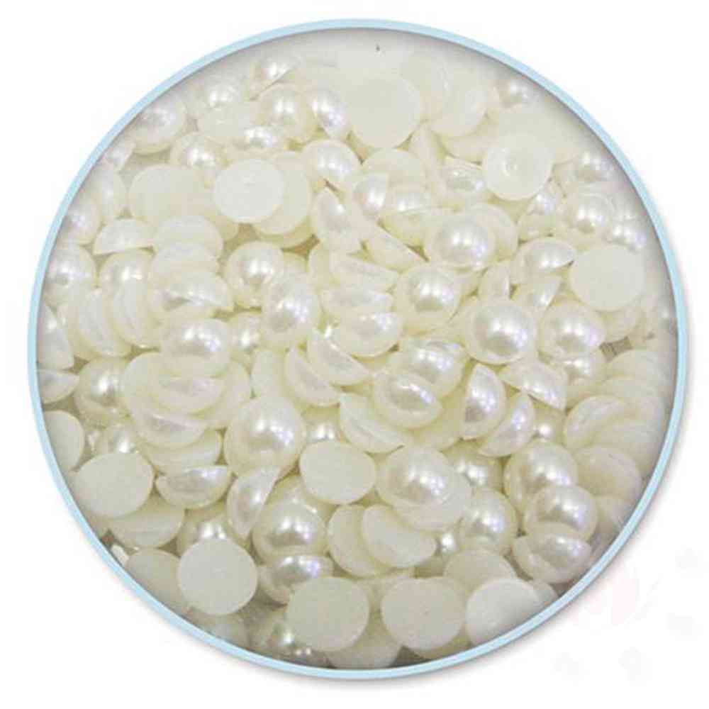 삼안 반쪽진주 원 10mm 흰색 목걸이재료 구슬공예 공예소품 diy재료 : 삼안산업