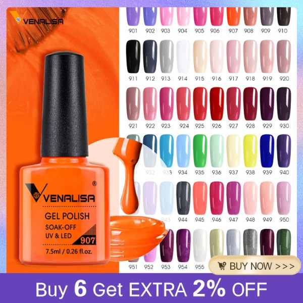 Venalisa 7.5ml 젤 매니큐어 Canni 네일 공급 도매 UV LED 래커 아트 글리터 폴란드어 오래 지속되는 : SolBox