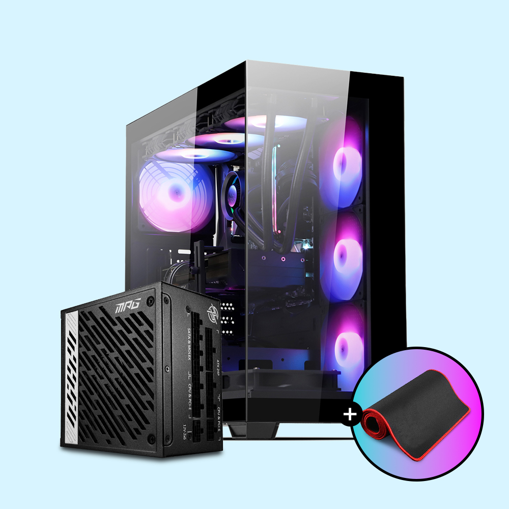 다크플레쉬 DS900 ARGB 블랙 PC 케이스 + MSI MPG A850G 80PLUS골드 풀모듈러 파워서플라이 세트 (장패드 랜덤 발송) : 정품 판매 전문점