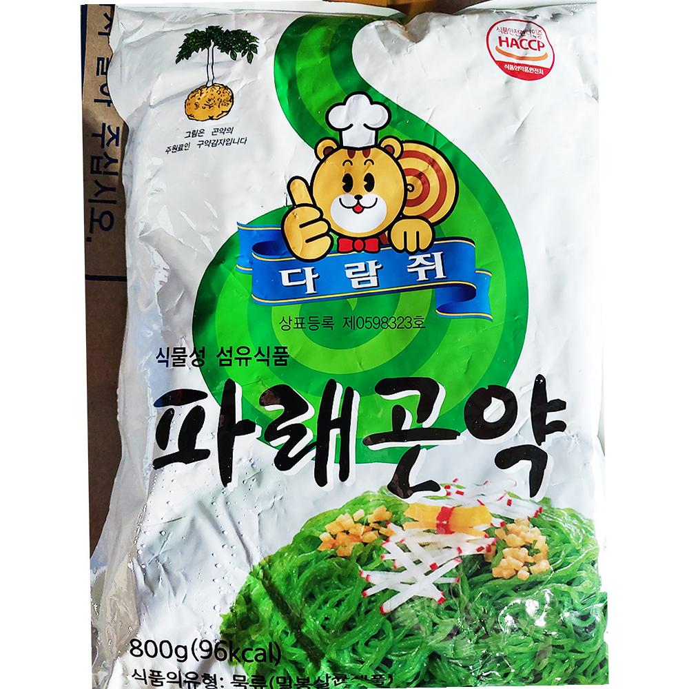 동양식품 파래 곤약 실곤약 800g 식자재 곤약 면류 : 유정상회