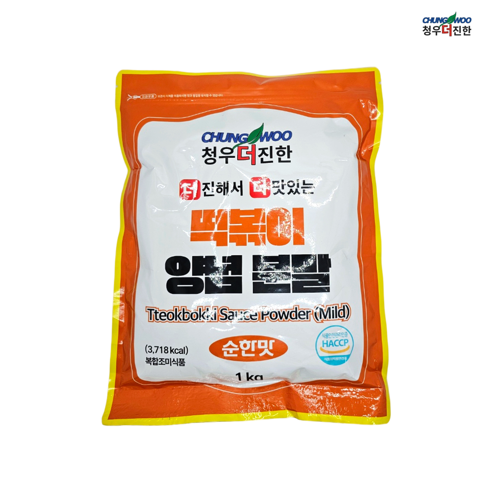 청우 더진한 떡볶이양념분말 1kg (순한맛) 떡볶이분말 : 퓨어푸드 PureFood
