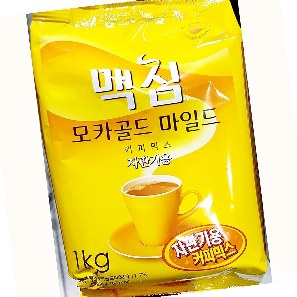 동서 자판기 커피 믹스 맥심모카 1kg 식자재 커피 음료 : 유정상회