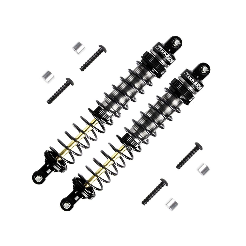 아르마 타이폰 쇼크 130MM 2PCS 위한 TOOMOD 오일 업소버 블랙 센톤 교체 HSP 버기 HPI RC 부품 그래나이트 레드캣 업그레이드로 등을 보어... 