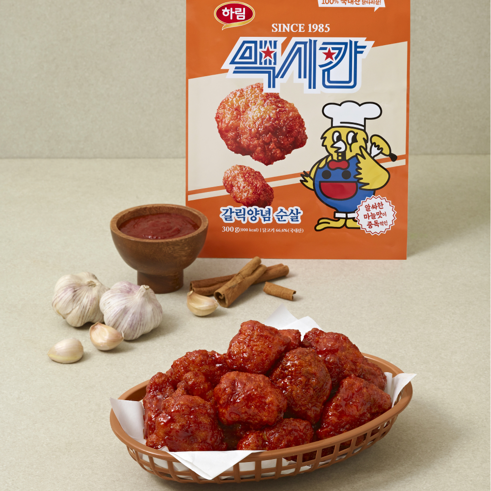맥시칸 갈릭양념 순살치킨 2개 + 봉 1개 (총3봉) : 하림퍼스트키친