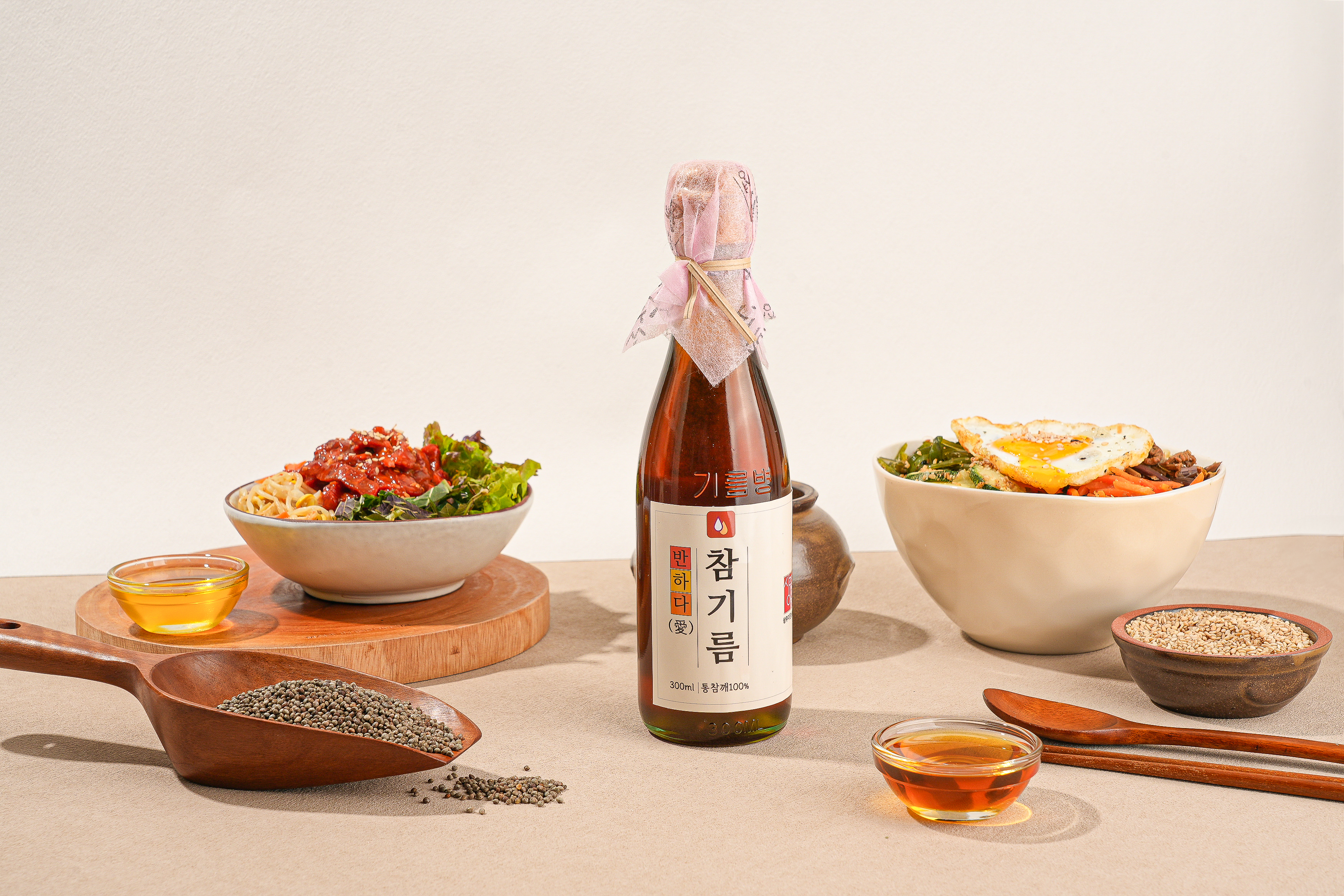 저온압착 통깨 진한 참기름 300ml : 상주이장님농장