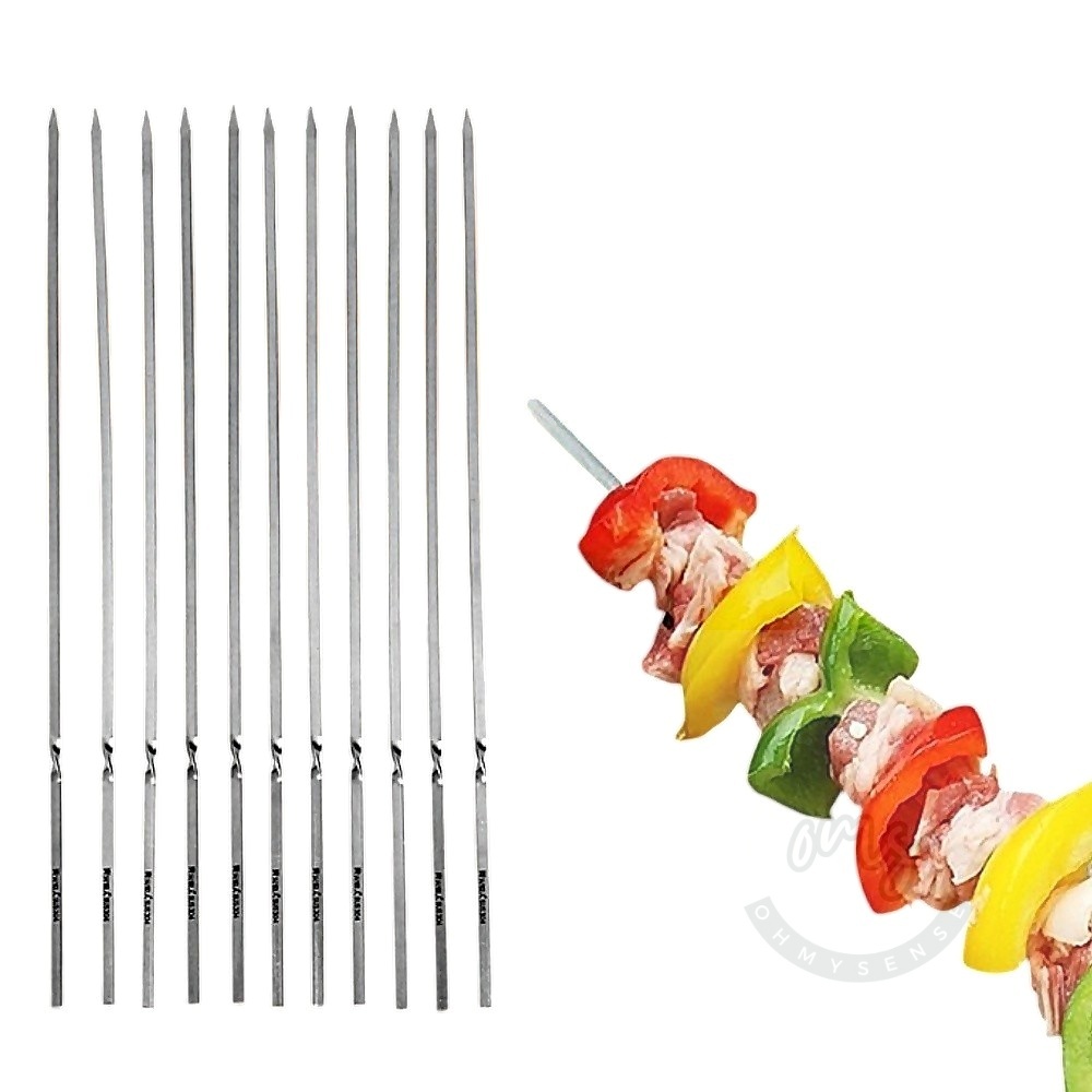 오마센 304 스텐 캠핑 바베큐 꼬치 10개입 업소용꼬치 : 오마이센스