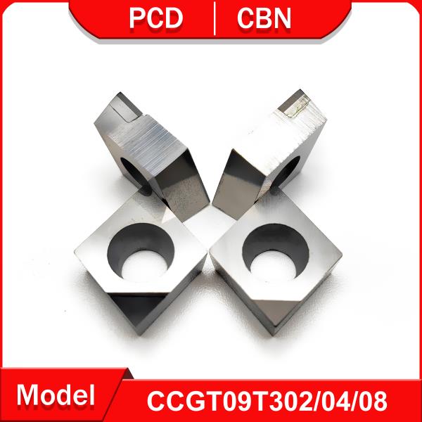 PCD 선삭 공구 CCGT09T302 구리 및 알루미늄 CBN 경강 주조 다리미 CCGT 기계 가공 : 미주포이