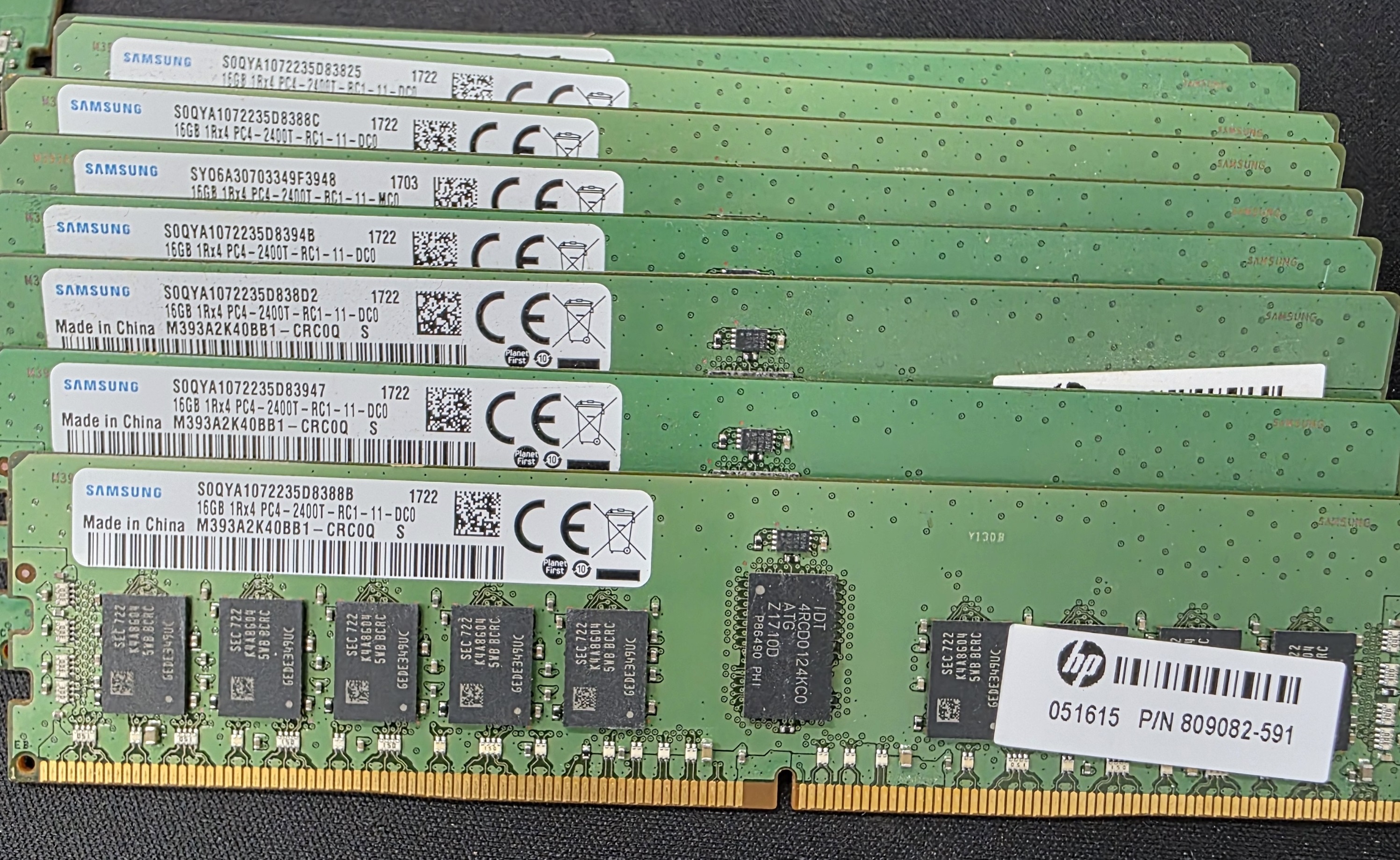 삼성전자 서버용 메모리 DDR4 16GB 1Rx4 PC4-2400T HP 809082-591 : 피씨킹
