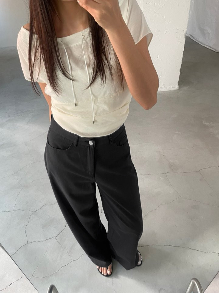 [S,M당일] ACME 에크미 25SS 썸머 블랙 팬츠 : Rmar 르마