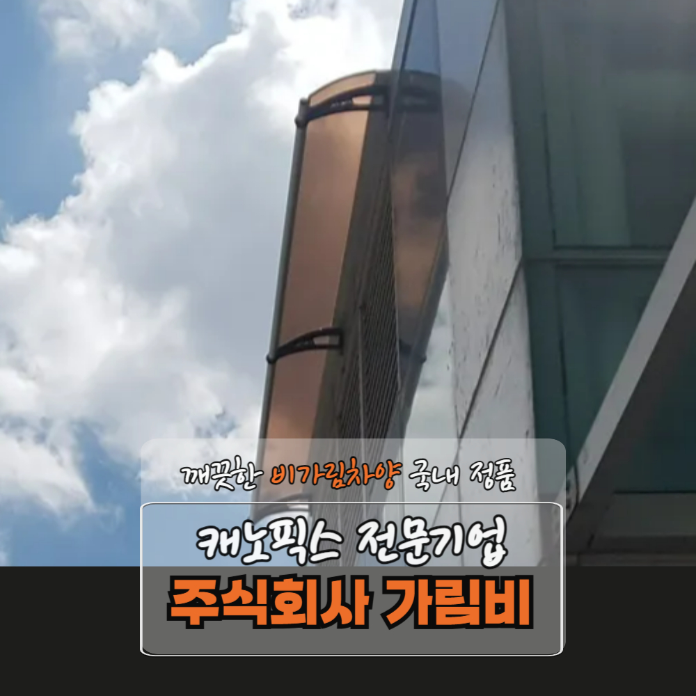 캐노픽스 550 X 5800 차고 비가림시설 옥상 어닝 창문 차양막 비가림시설 아치형파고라 : 주식회사 가림비