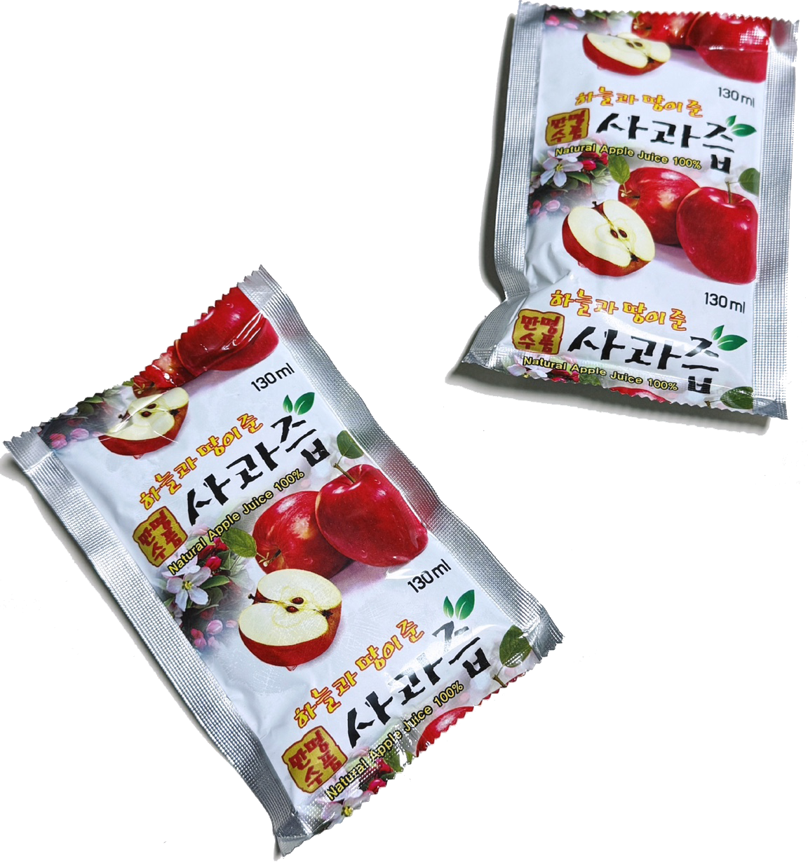 국산 문경 사과즙 100% 130ml x 50개 : 진사과