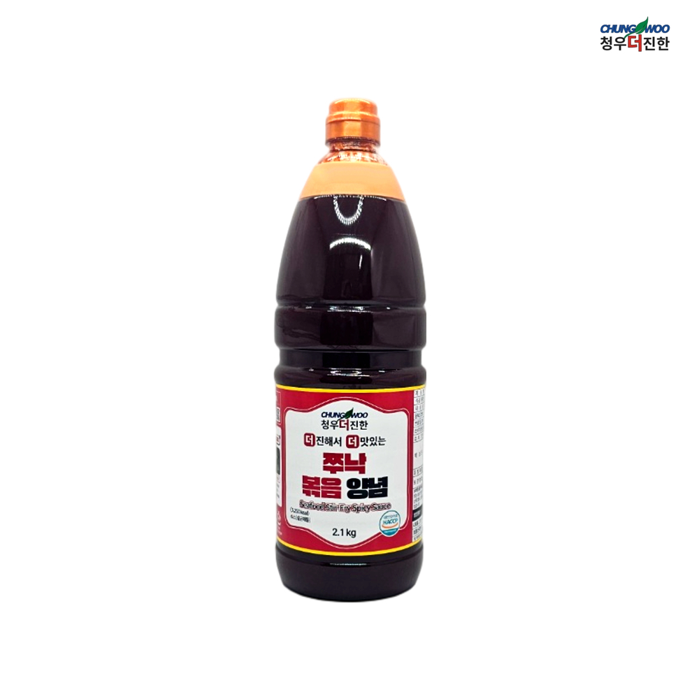 청우 더진한 쭈낙볶음양념 2.1kg 쭈꾸미 낙지 볶음 양념 : 퓨어푸드 PureFood
