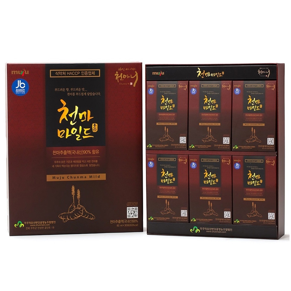 천마 마일드 80ml x 30포 무주 생천마 부모님 명절 가정의달 추석 선물 : 기온담