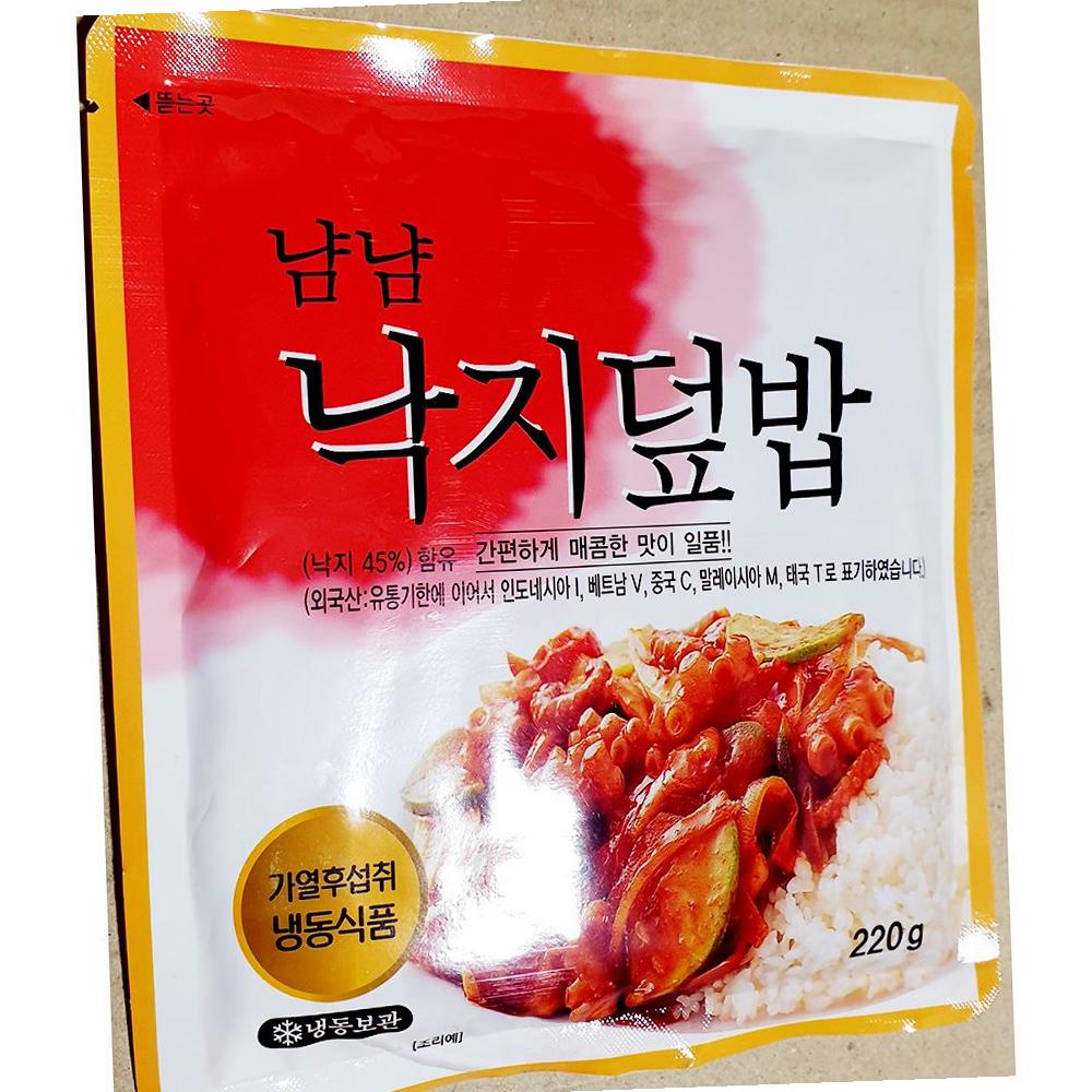 냠냠 낙지 덮밥 220g 20개 식자재 즉석밥 간편식 : 유정상회