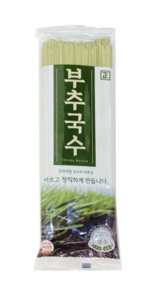 부추국수 300g 4봉 부추면 소면 : 친정애부추농원