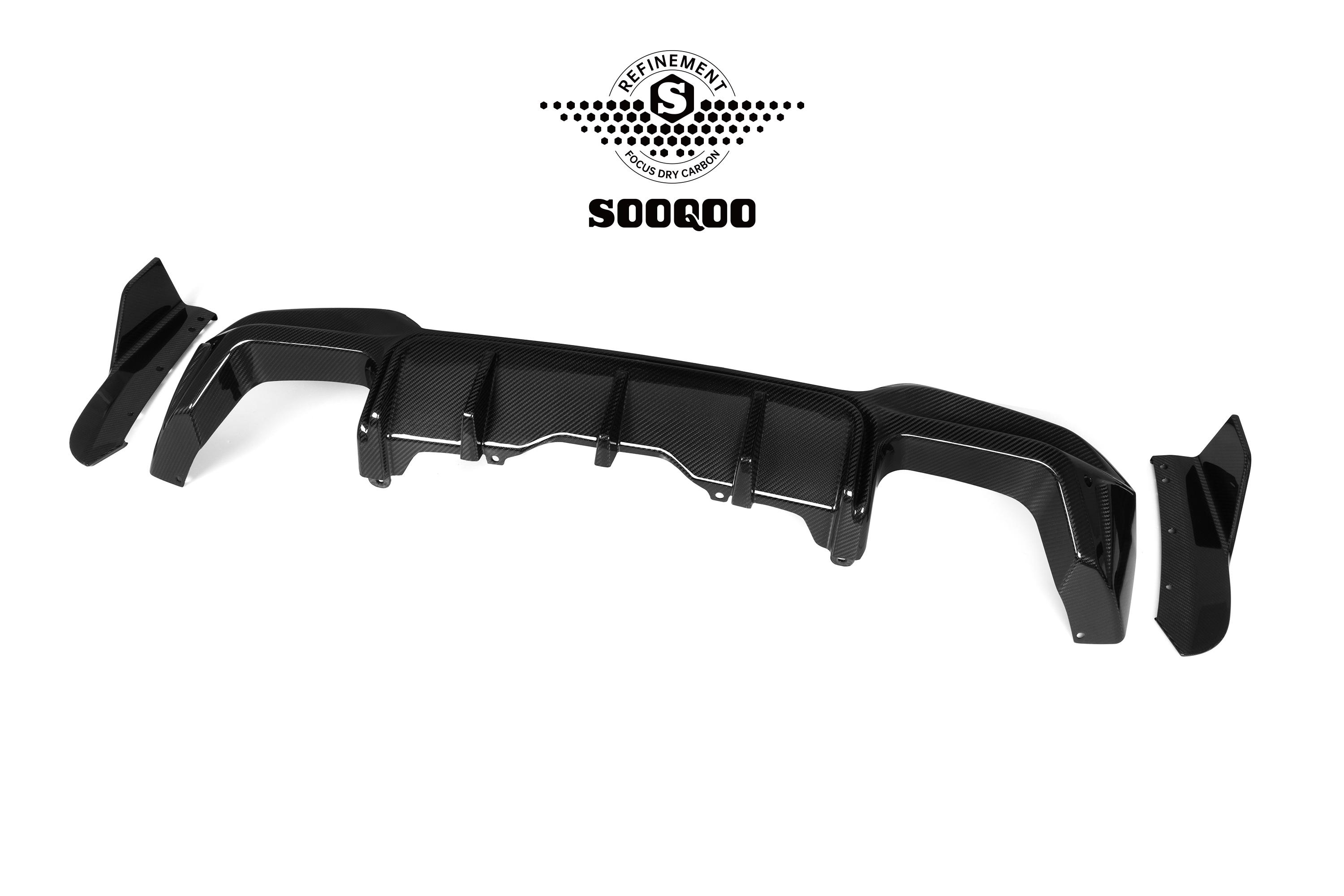 SOOQOO 수쿠 ) BMW F97 XM LCI 드라이 카본 리어 디퓨저 바디킷 : 제이코오토파츠