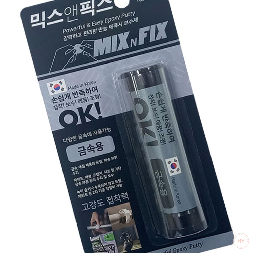 HY 금속용 믹스앤픽스 OK 스틱 에폭시 57g 막대형 접착 보수 파이프 메꿈 : 화이쇼핑