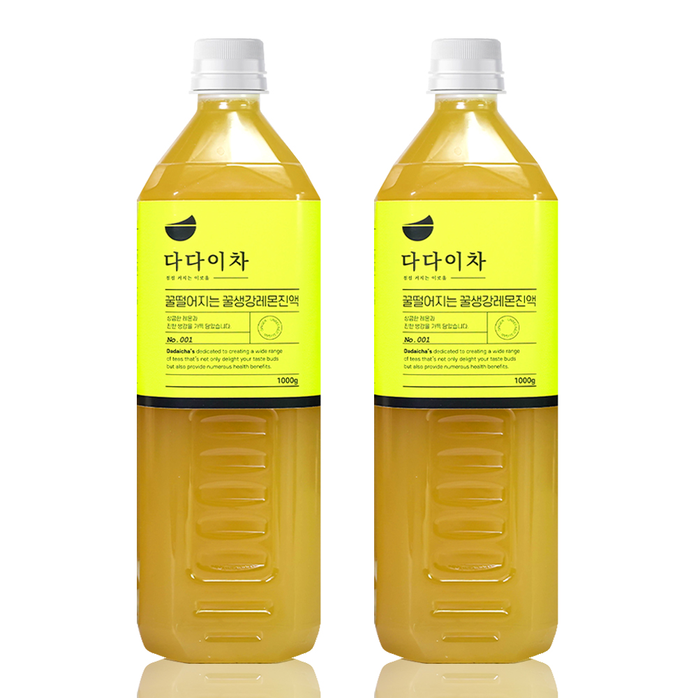 다다이차 꿀 레몬생강즙 진액 원액 대용량 1000g : 이로운몸