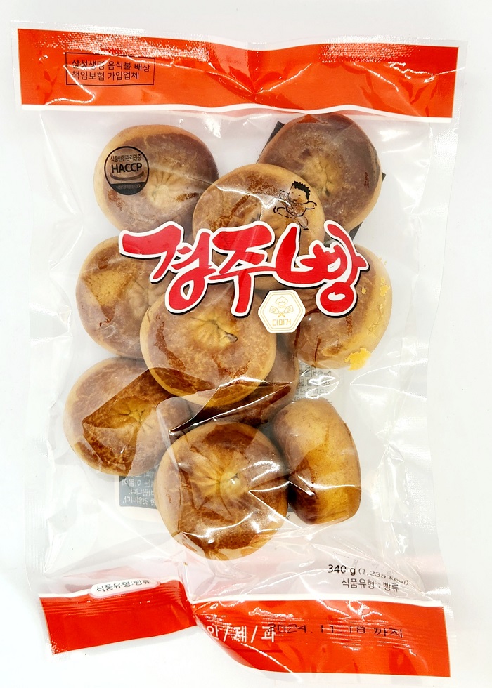 경주 특산물 전통 수제 경주빵 340g X10 팥앙금 가득한 달콤한 명물 간식 : 다머거