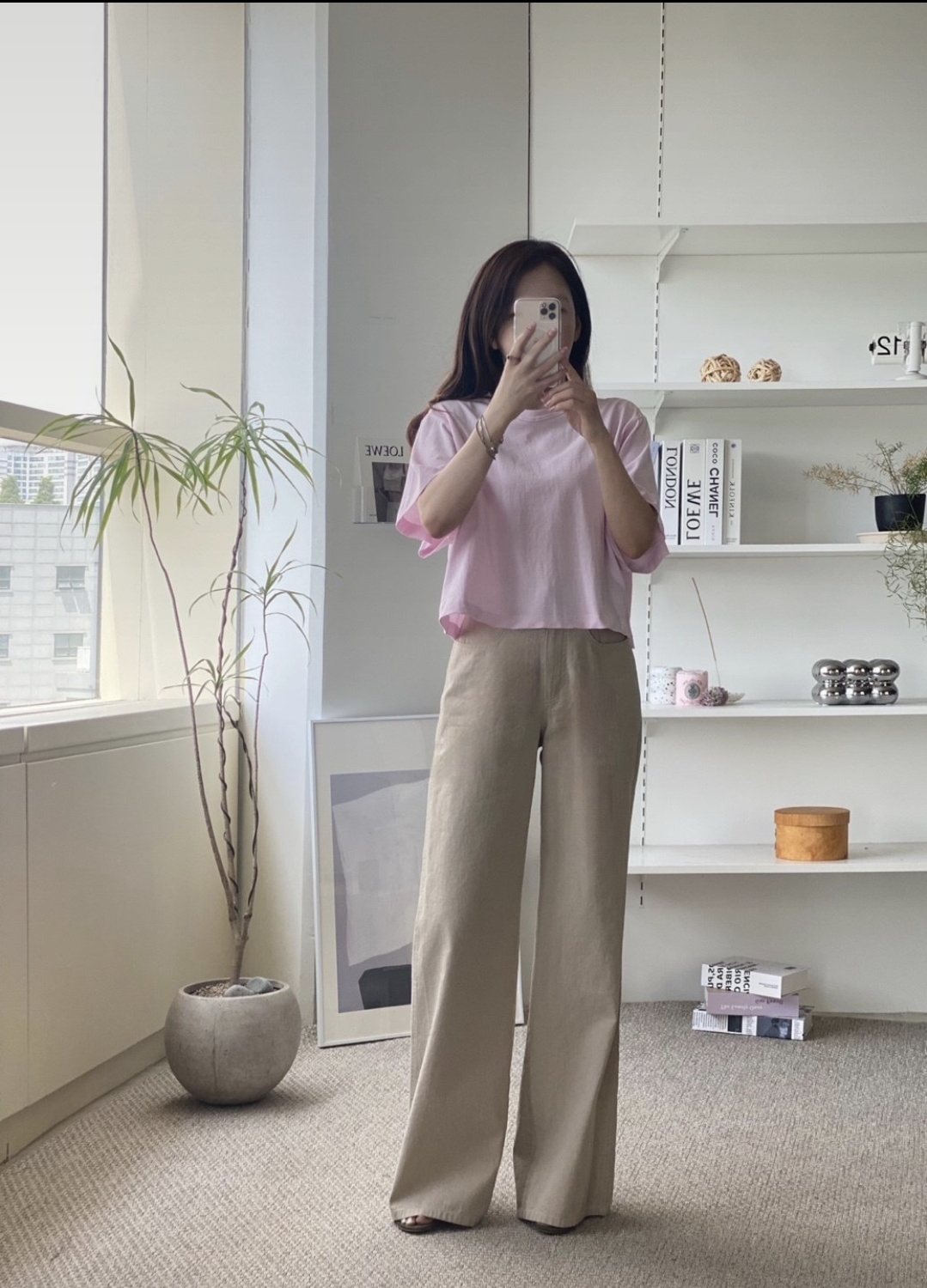 리리끄 코튼 루즈탑 크롭티521 : 라지니샵