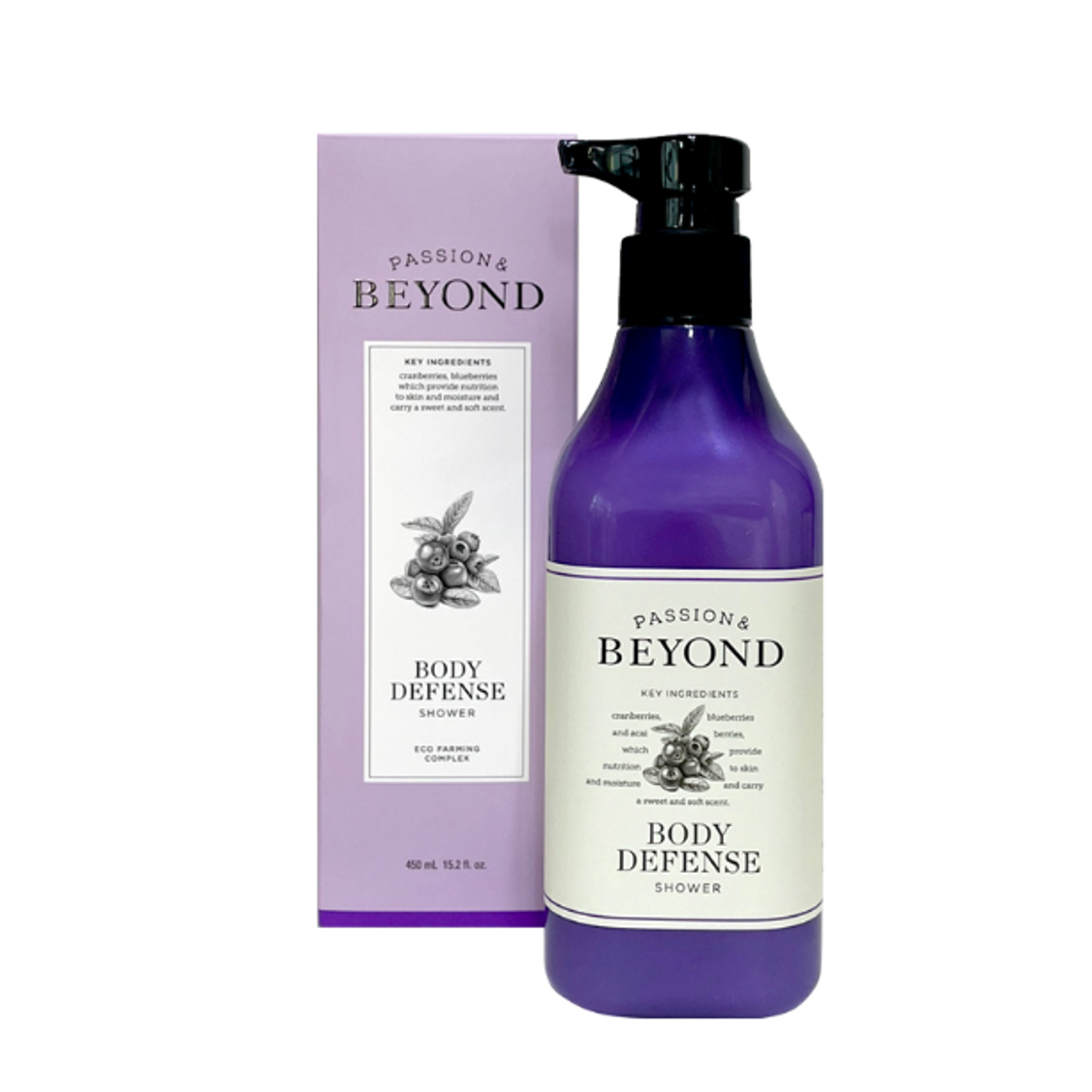 비욘드 바디 디펜스 샤워 베리향 450ml / 2개 : 올리브어스