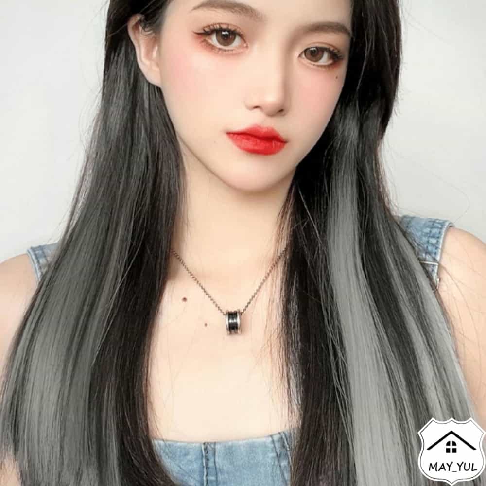 메이율 그라데이션 브릿지 헤어피스 5p세트 단발헤어피스 붙임머리셀프 : MayYul Shop