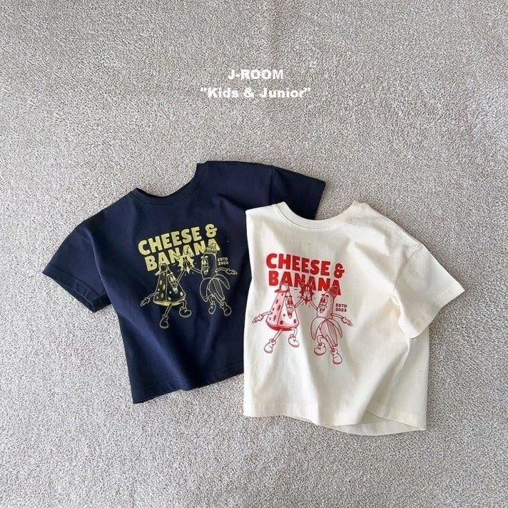 KIDS☀️제이룸/치즈바나나티(S-2XL) 25여름 아기 유아동 키즈 : 아이뿌네
