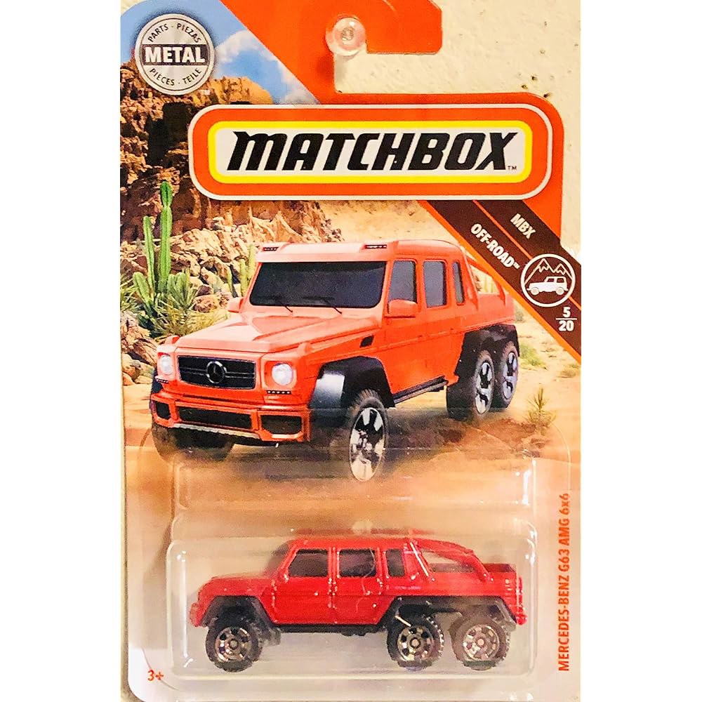 매치박스 메르세데스 벤츠 G63 AMG 6x6 레드 79/100 MBX 오프로드 5/20 : 마이라샵
