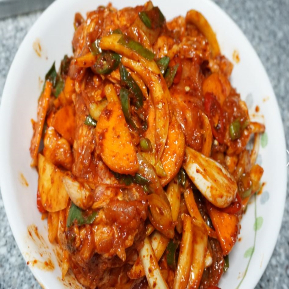 살롱푸드 간편 매콤 치즈 오삼불고기 밀키트 : 초초이나라