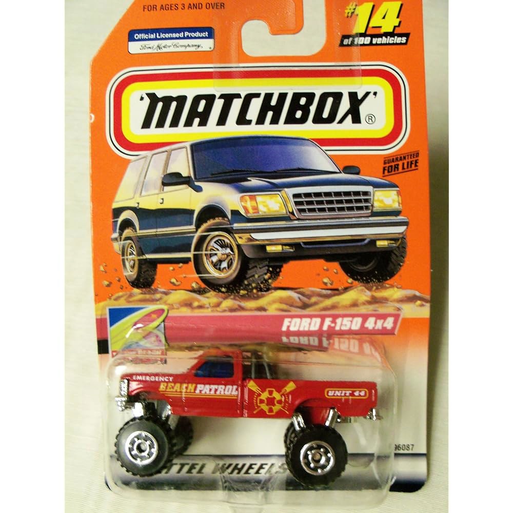 1999년 매치박스 투 더 비치 포드 F-150 4x4 비치 패트롤 #100명 중 14명 : 아트소울z