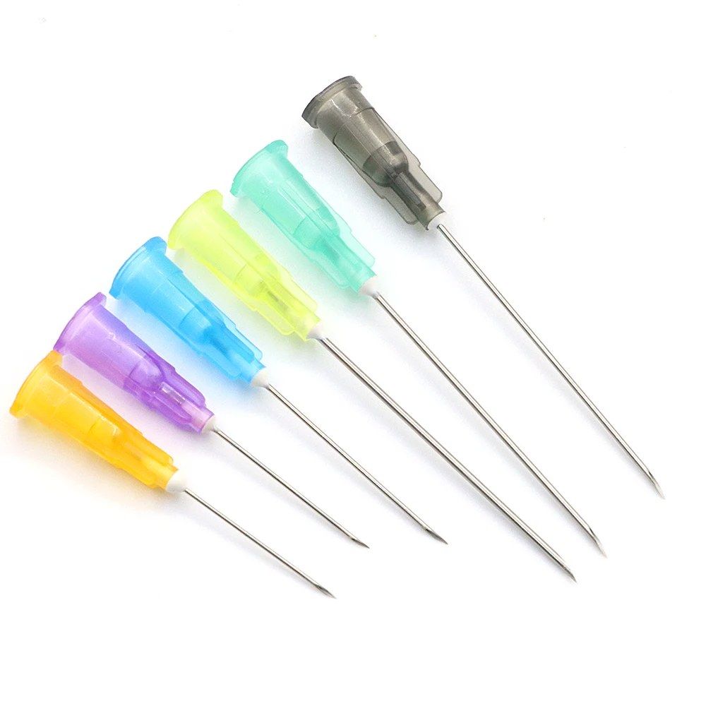개별 50PCS 뾰족한 접착제 도구 액세서리가있는 디스펜스 주사기 투명 포장 주입 바늘 16G 50Pcs : 엑포샵