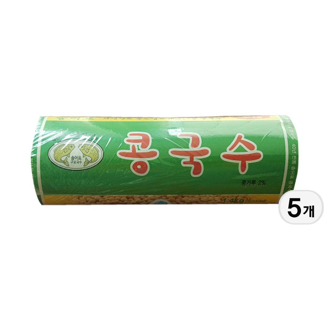 구포 쫄깃 국수 콩국수 소면 1.4kg x5개 : 이삭상회