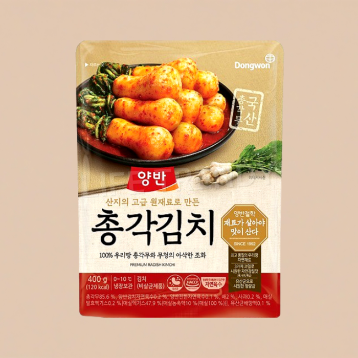 동원 양반 총각김치 400g 국산 총각무 : 라이프플랫폼