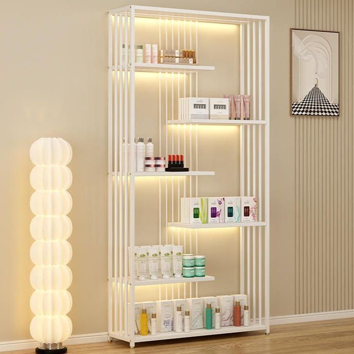 화장품 진열대 led 뷰티 미용실 정리대 메이크업 쇼케이스 네일 화장대 백색광 60x30x200cm : 글로리샵55