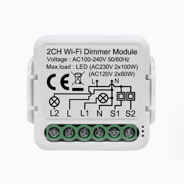 Wi Fi 스마트 스위치 조광기 모듈 건식 접촉 홈 DIY 차단기 릴레이 라이프 제어 : 해외골드샵