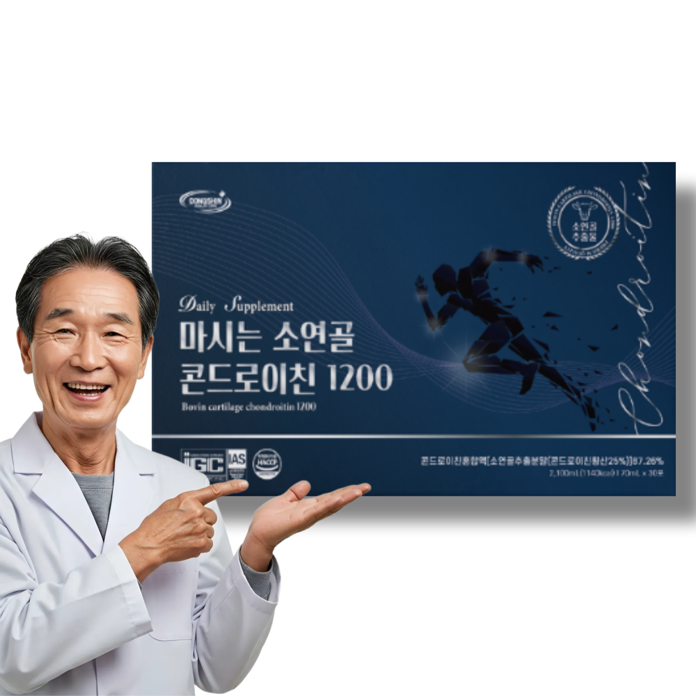 마시는 관절 연골 무릎 영양제 소 콘드로이친1200 30포, 2개 : 건박사