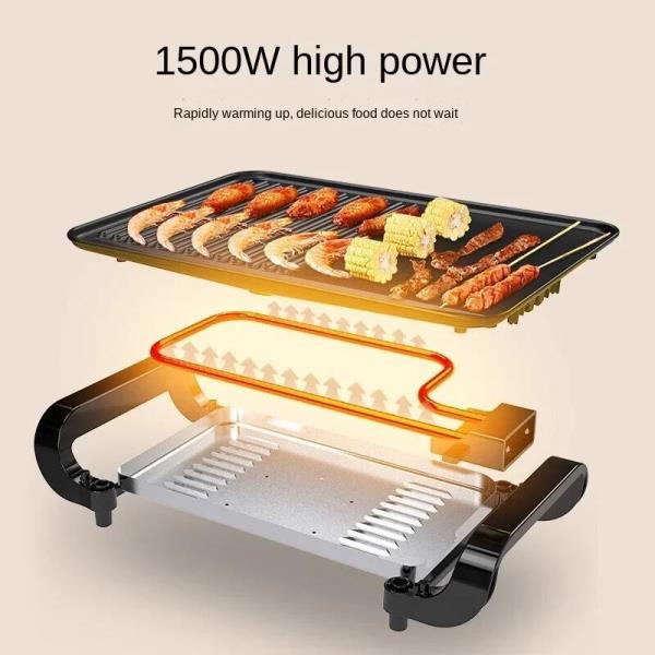 SUPOR 전기 그릴 붙지 않는 철판 및 바베큐 꼬치 가정용 Electri를 위한 다기능 : 디앤라이프1