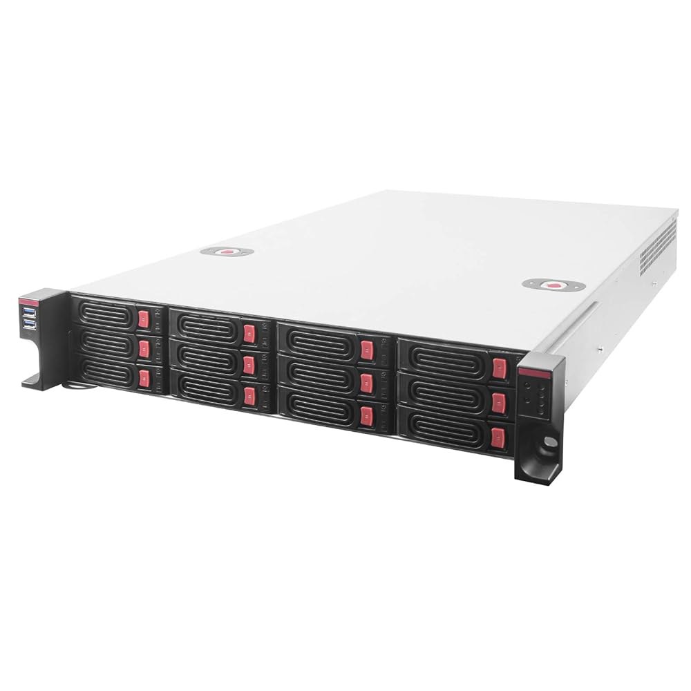 실버스톤 테크놀로지 RM22-312, 랙마운트 스토리지 섀시, 2U, 12-Bay 2.5인치 / 3.5인치 HDD/SSD, Mini-SAS HD SFF-8643 12Gb/s, SS... 
