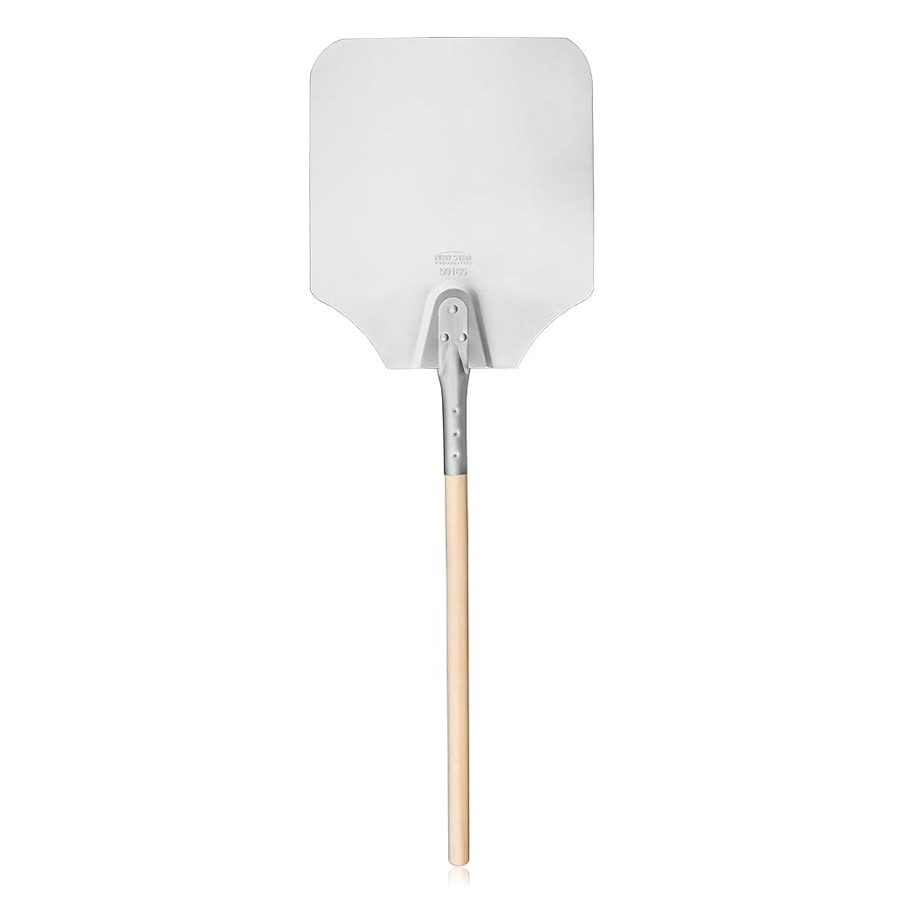 뉴 스타 푸드 서비스 50165 알루미늄 피자 필, 나무 손잡이, 12 x 14 인치 블레이드, 전체 36 9 x 11 x 26 : 스테린