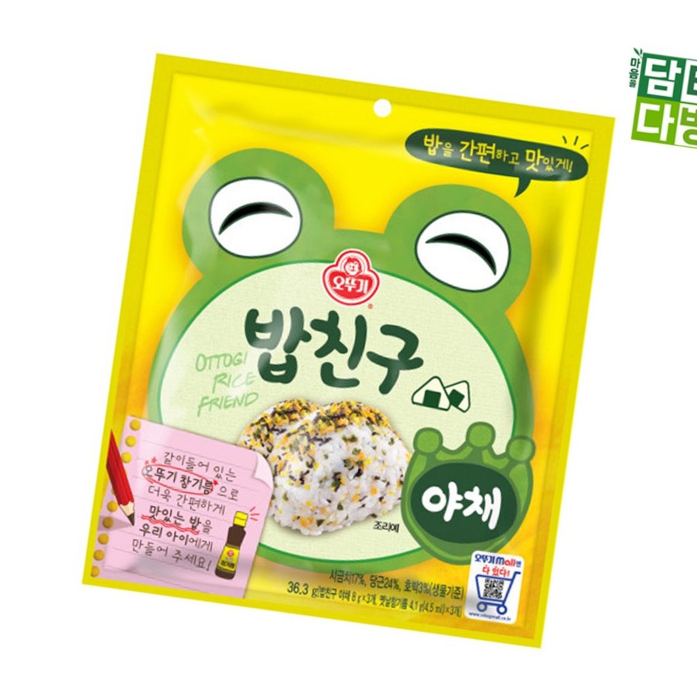오뚜기 밥친구 야채 36.3g 10개 반찬 밑반찬 즉석식품 식자재 : 짱식자재마트