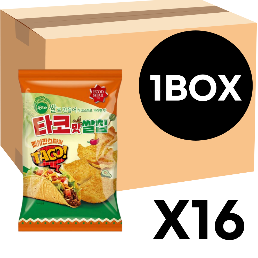 타코맛쌀칩 대용량 편의점 과자 16개 1박스 : 덕구마켓25
