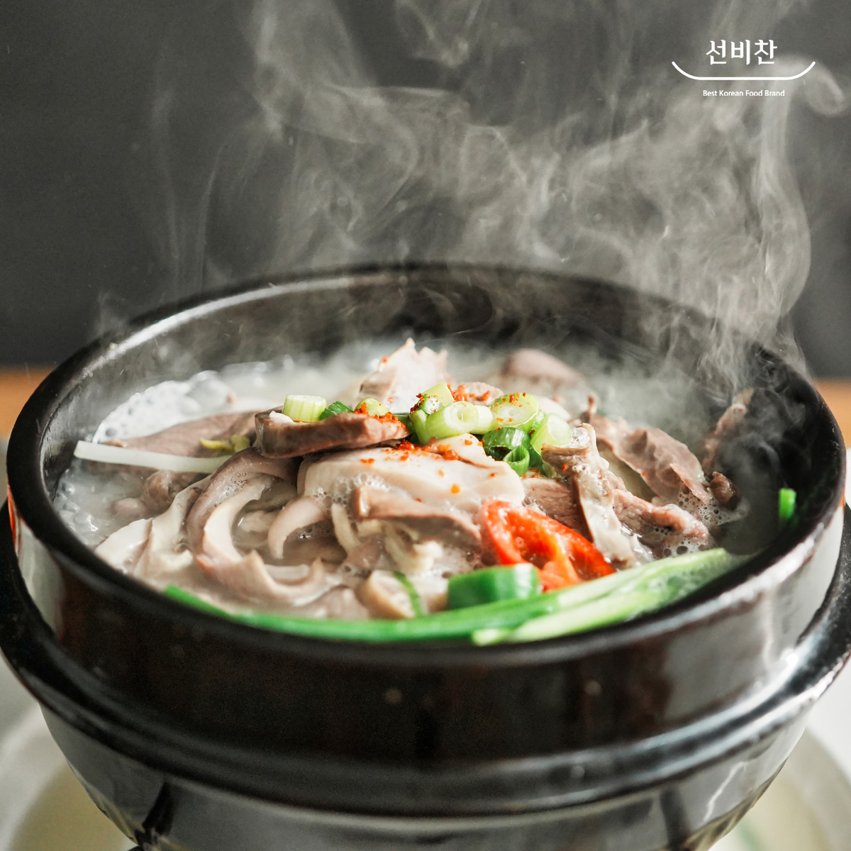 선비찬 돼지내장국밥 600g 1팩+1팩(총2팩) 국내산 내장 고기 오소리 염통 머리고기 별미 : SUNBEE