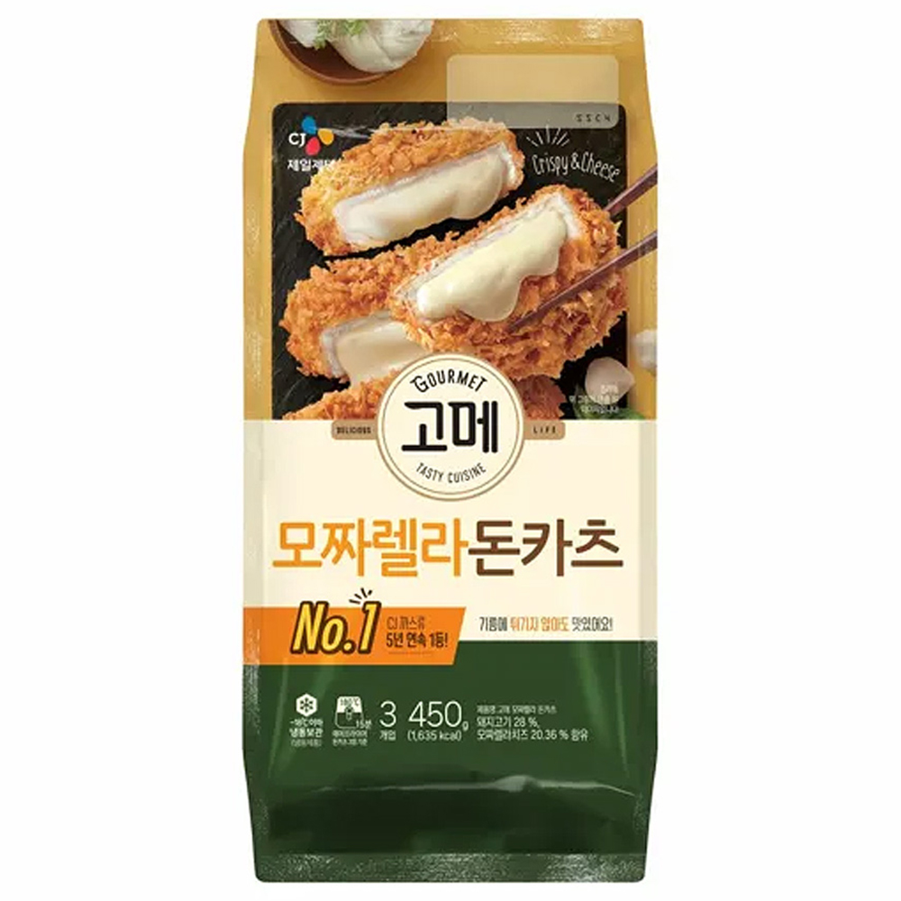 빠르미쇼핑 CJ 고메 바삭 모짜렐라돈카츠 450g 돈까스 돈가스 : 빠르미쇼핑