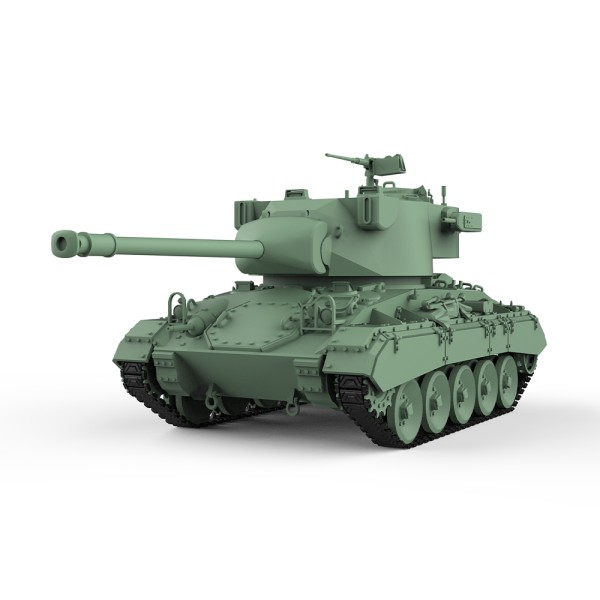 미국 M24E2 슈퍼 Chaffee 라이트 탱크 SS513 1/48 1/76 1/87 1/120 1/160 1/220 군용 모델 키트 미니어처 정적 : GlobalMarketHu