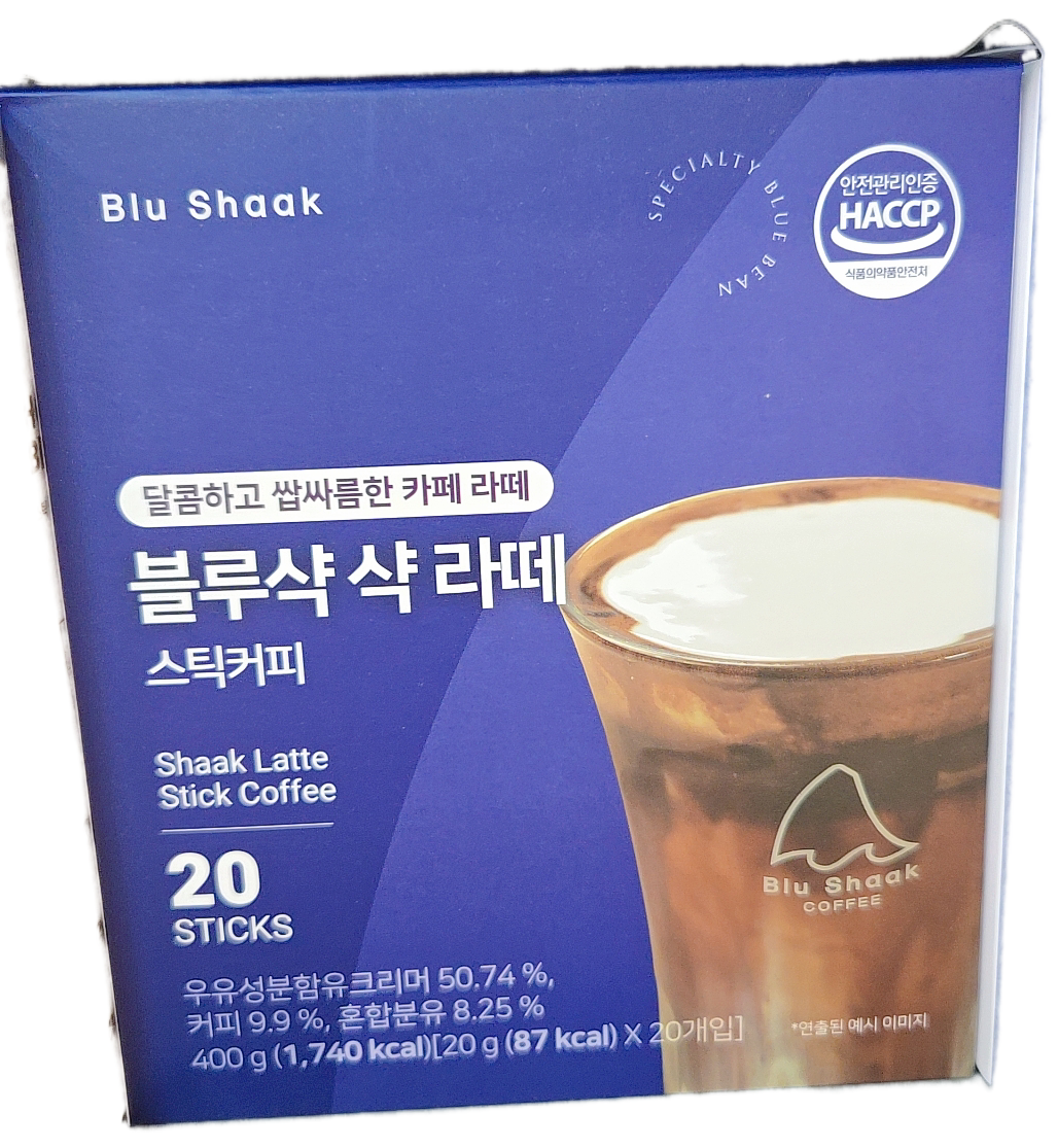 블루샥 샥 라떼 20g x 20개입 : 릴즈LEELZ