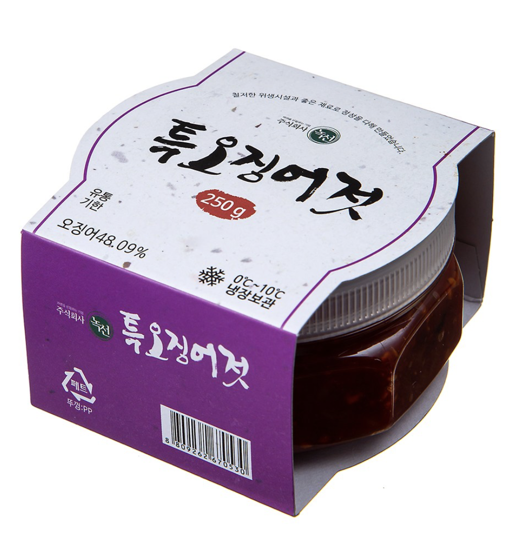 녹선 특오징어젓갈 1kg (10개, 10kg) : zeromart